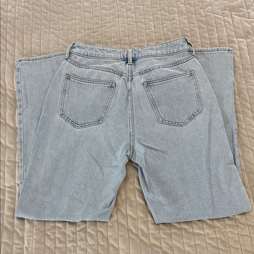 PacSun High Rise Light Wash Straight Leg Jeans Y2K - Size 26 - Picture 3 of 8